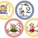 Monthly Onesie Stickers Monkey Business