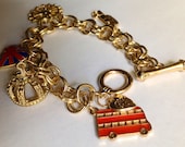 British Charm Bracelet, Betsey Johnson-inspired