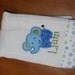 Personalized appliqued burp cloth