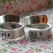 the original big sis lil sis rings set of two aluminum swirl version style rings 1/4 inch