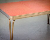 Retro Red and Chrome Dinette Table