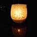 Sand Wrapped Candle Holder with Love and Heart, Tealight/Votive Holder