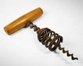 Vintage Mechanical Frame Corkscrew with Spring Assistance
