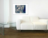 Original Photography Print 5x7 Abstract Koi Pond Goldfish Lily Pad Windmill Unique Color Variation Fine Art Print