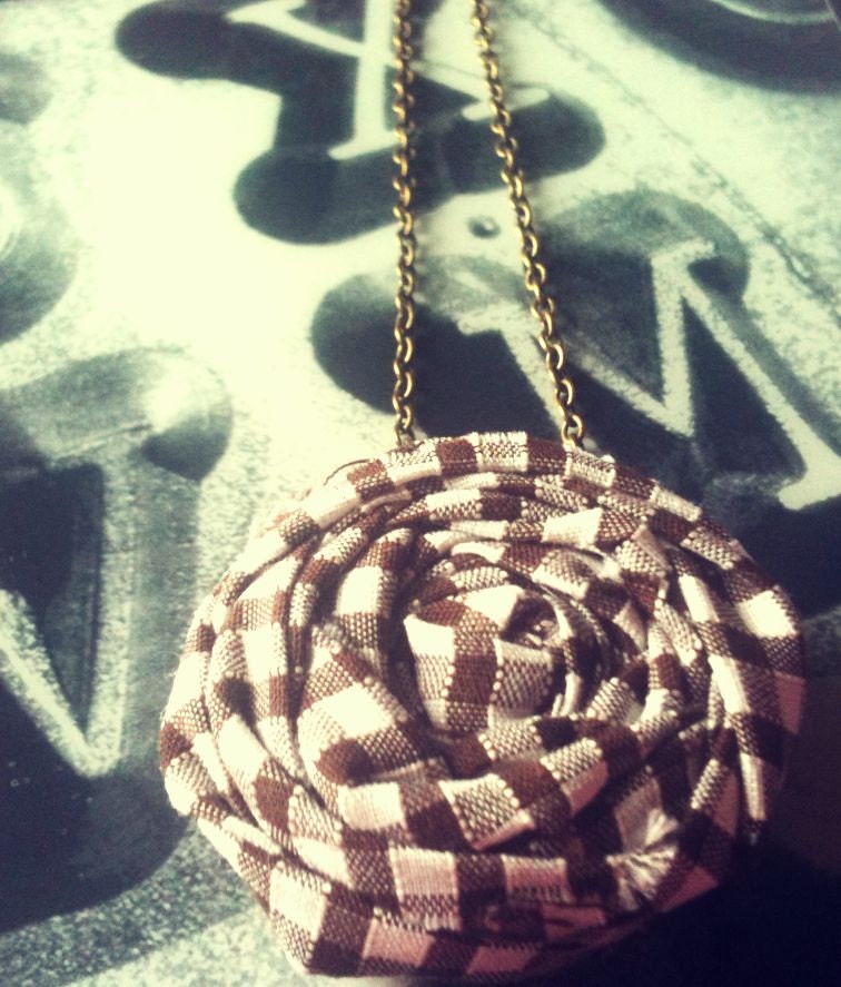 Vintage Rosette Necklace, Spring Collection,For Her