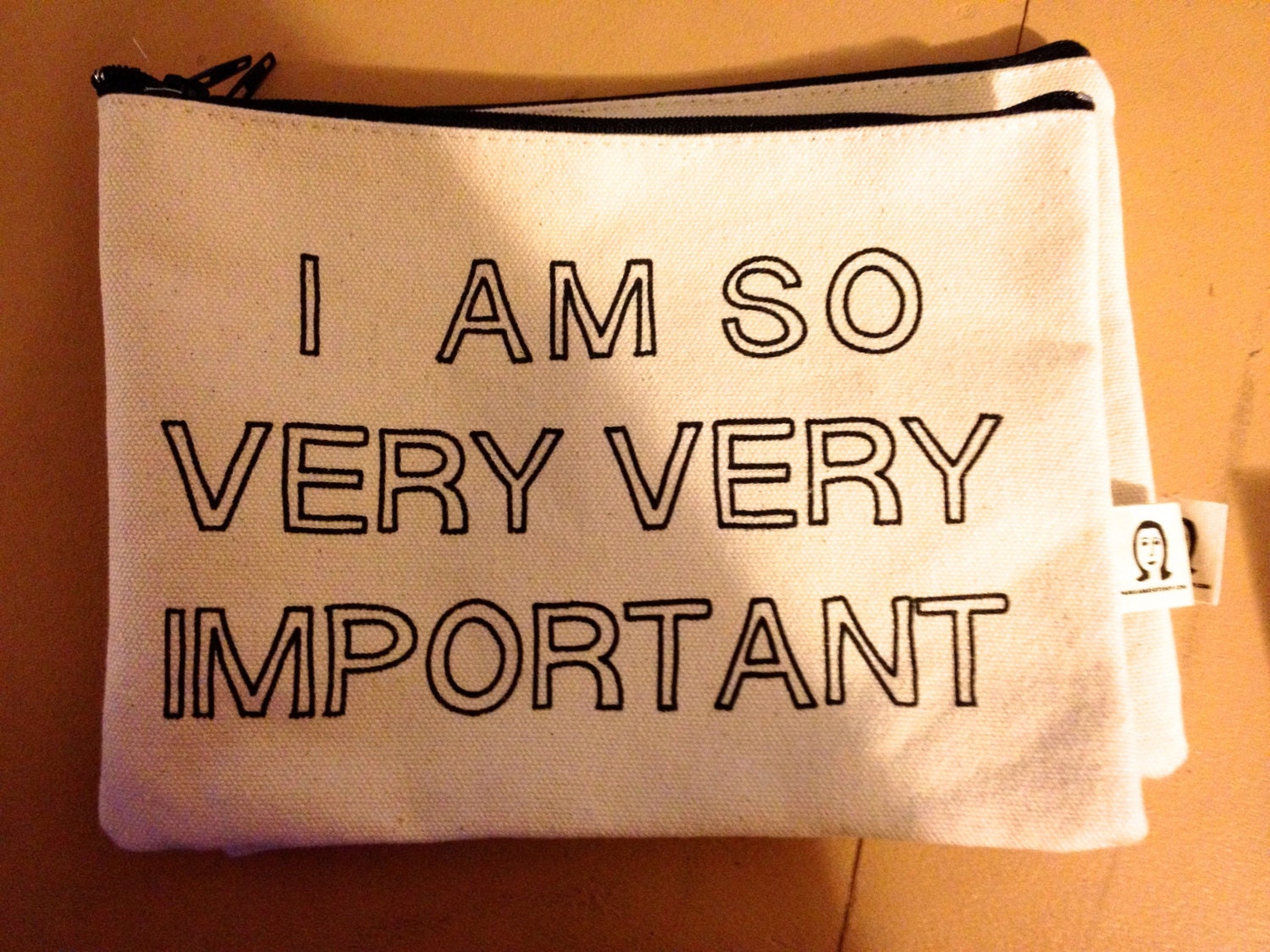i am so very important pouch