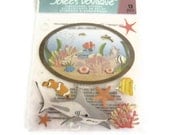 Aquarium Dimensional Scrapbook Stickers by Jolees Boutique & Starfish Die Cuts
