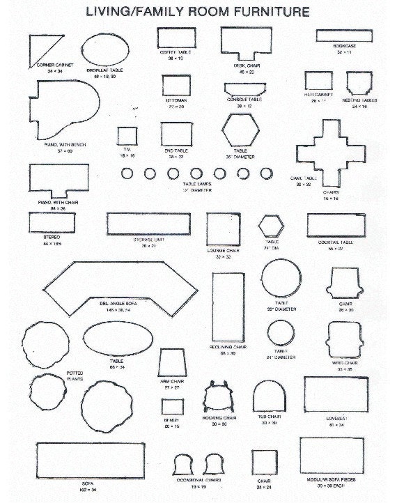 Cut Out Printable Furniture Templates Cut Out Printable Furniture Template