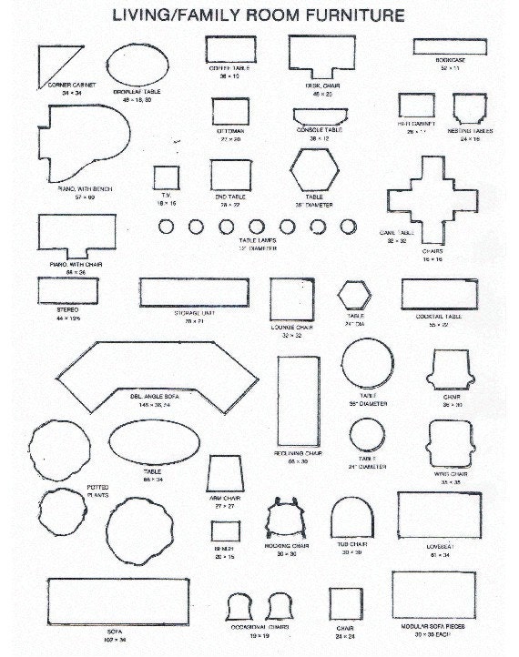 Printable Furniture Templates