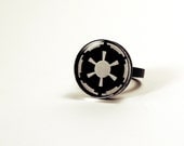 Star Wars inspired Imperial Symbol - Laser Cut Acrylic Ring
