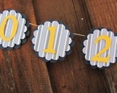 Custom made first year banner, 12 month banner, photo banner, first 12 month banner, first birthday, birthday decorations