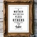 Retro Mother Mom Mum Quote Art Print - Vintage Typography Decor - Customize - Mother's Day Wall Art Poster UK