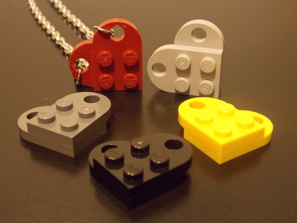 Lego Heart Necklace- Choose Your Color