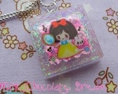 Snow White Resin Necklace