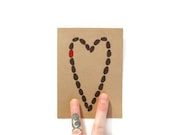 Note Card Set of 4: COFFEE LOVE, hand painted cards