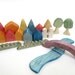 Little Wooden Rainbow Village - Tiny Wooden Village - Miniature Village