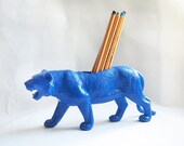 Custom Color Jumbo Tiger Toy Animal Pencil Holder // Whimsical gift idea