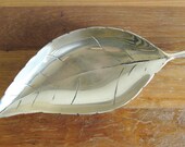Vintage Brass Leaf Bowl