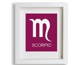 Baby's First Art Print - Scorpio 8x10 - Children Decor, Nursery Wall Art, Children's Wall Art, Playroom Decor, Zodiac, Astrology, Horoscope