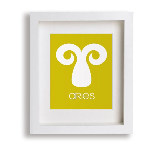 Baby's First Art Print - Aries 8x10 - Children Decor, Nursery Wall Art, Children Art, Playroom Decor, Zodiac, Astrology, Horoscope