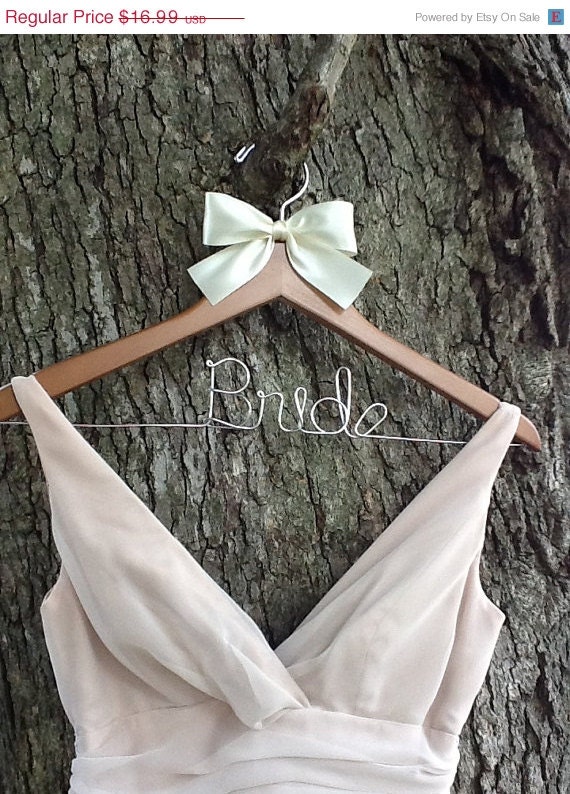 Huge Sale Personalized Bridal Hanger / Bride  / Wedding Hanger /Bridal Gift / bridal party GIFTS / wire hanger