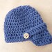 Little boy hat, crochet hat, crochet brim hat