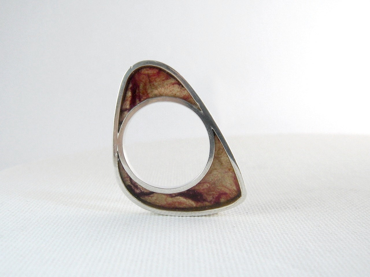 Silver and Paper Ring - The Cell - Take One