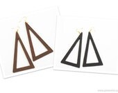 Bermuda Triangle Wooden Earrings