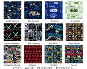 Custom Star Wars Cotton or Flannel Reusable Wet Bag - Many Options - Premium Fabric - Geek-a-bye Baby, Washable, Zipper, PUL, Diapers