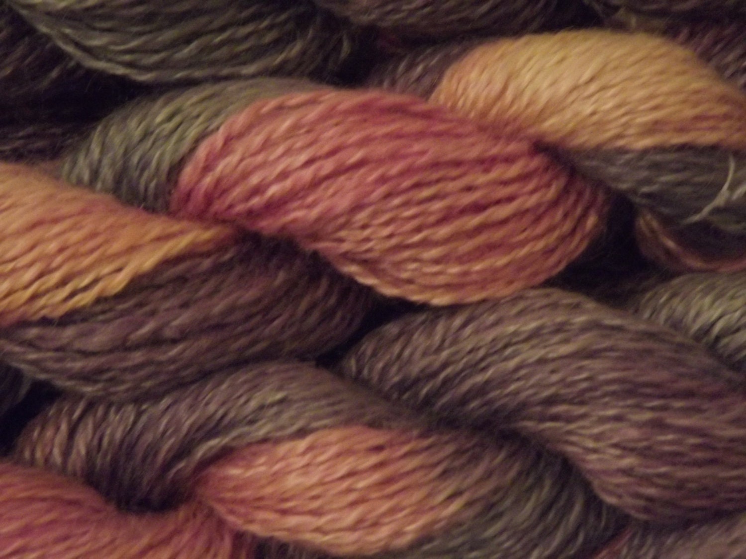 Hand Dyed Yarn - Mohair Shetland blend.  Fairy Wings DK.
