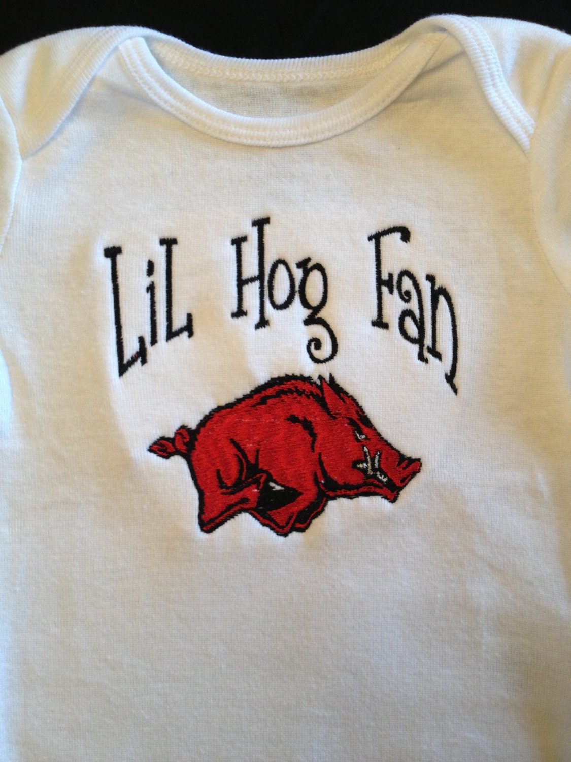 Lil Hog Fan Monogrammed Onesie ...Bodysuit for BaBy Boy