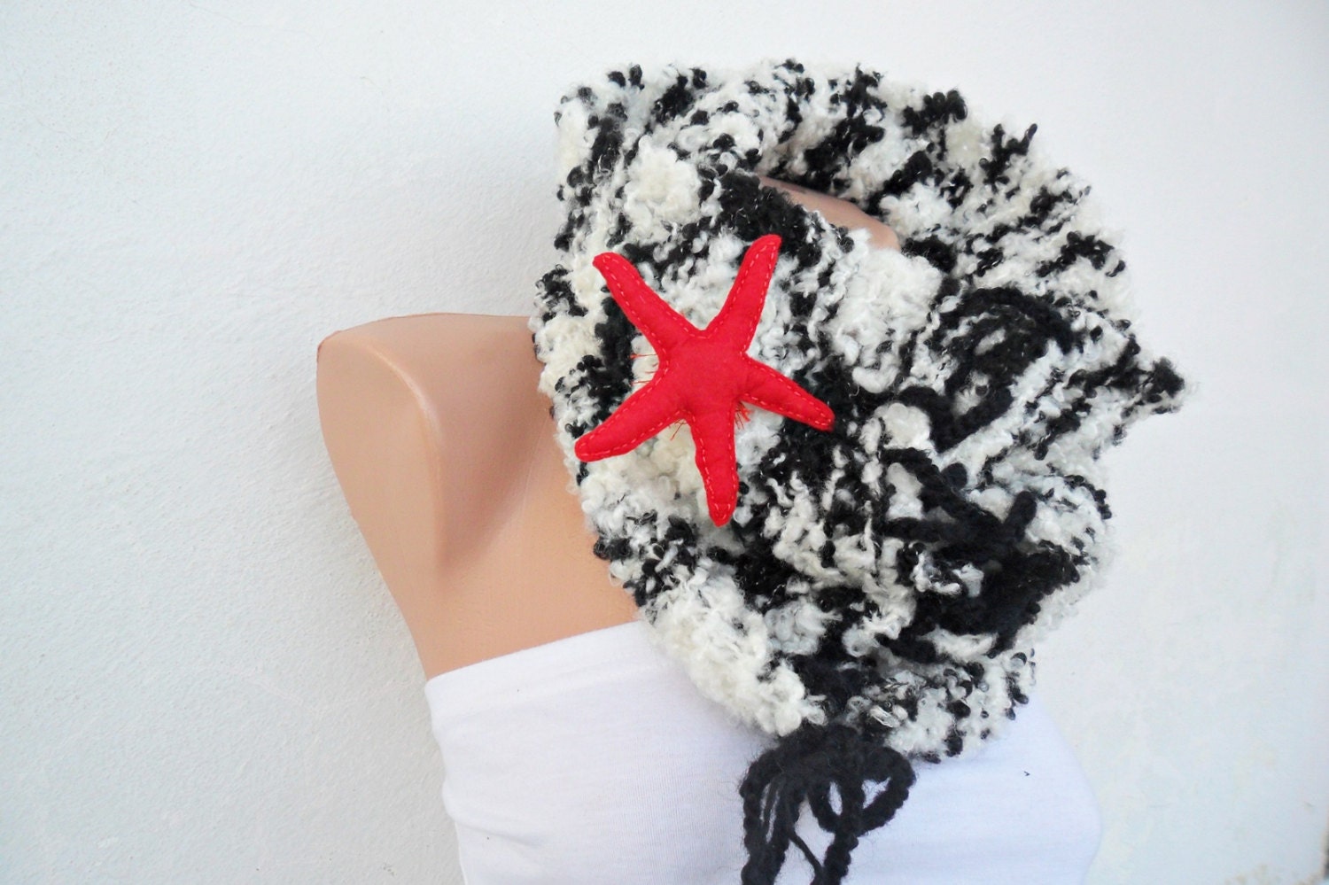 Free Shipping - Valentine's day - Hand Knitted Cowl - Neck Warmer - Gray Cowl - Winter Accessories - Unisex