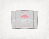 Rain Shower Baby Shower Tags - Baby Girl -  PRINTABLE Thank You - DIY Digital File - Baby Shower Favor Tags - Rain Shower Collection
