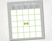 Bow Tie Baby Shower Bingo Girl -  PRINTABLE Bingo Card - DIY Digital File - Baby Shower Bingo - Bow Tie Collection