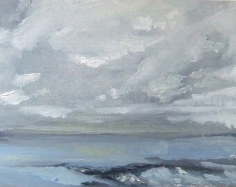 Morning Ocean 43 - Original Oil Painting -On Sale