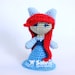 PATTERN Instant Download Human Ariel Little Mermaid Princess Crochet Doll Amirugumi
