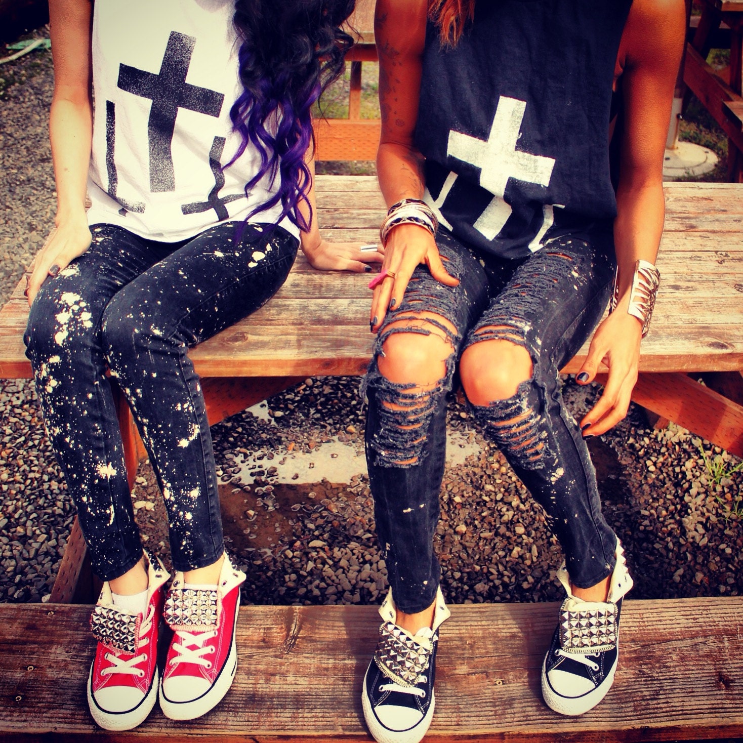 Splattered Skinnys