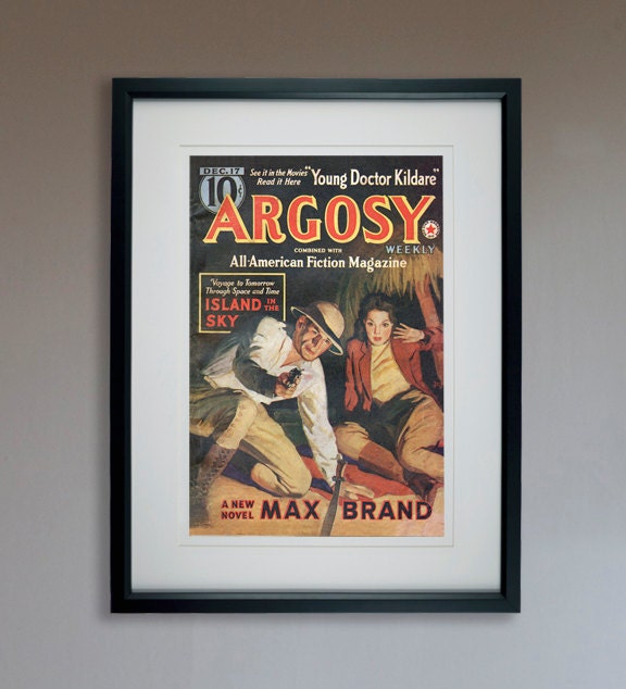 Pulp Argosy Magazine Cover "Young Doctor Kildare" Poster - 13x19 Print
