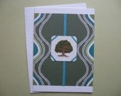 Balance Tree of Life Woodland Design Card made of Eco Friendly Bamboo, 5 x 7