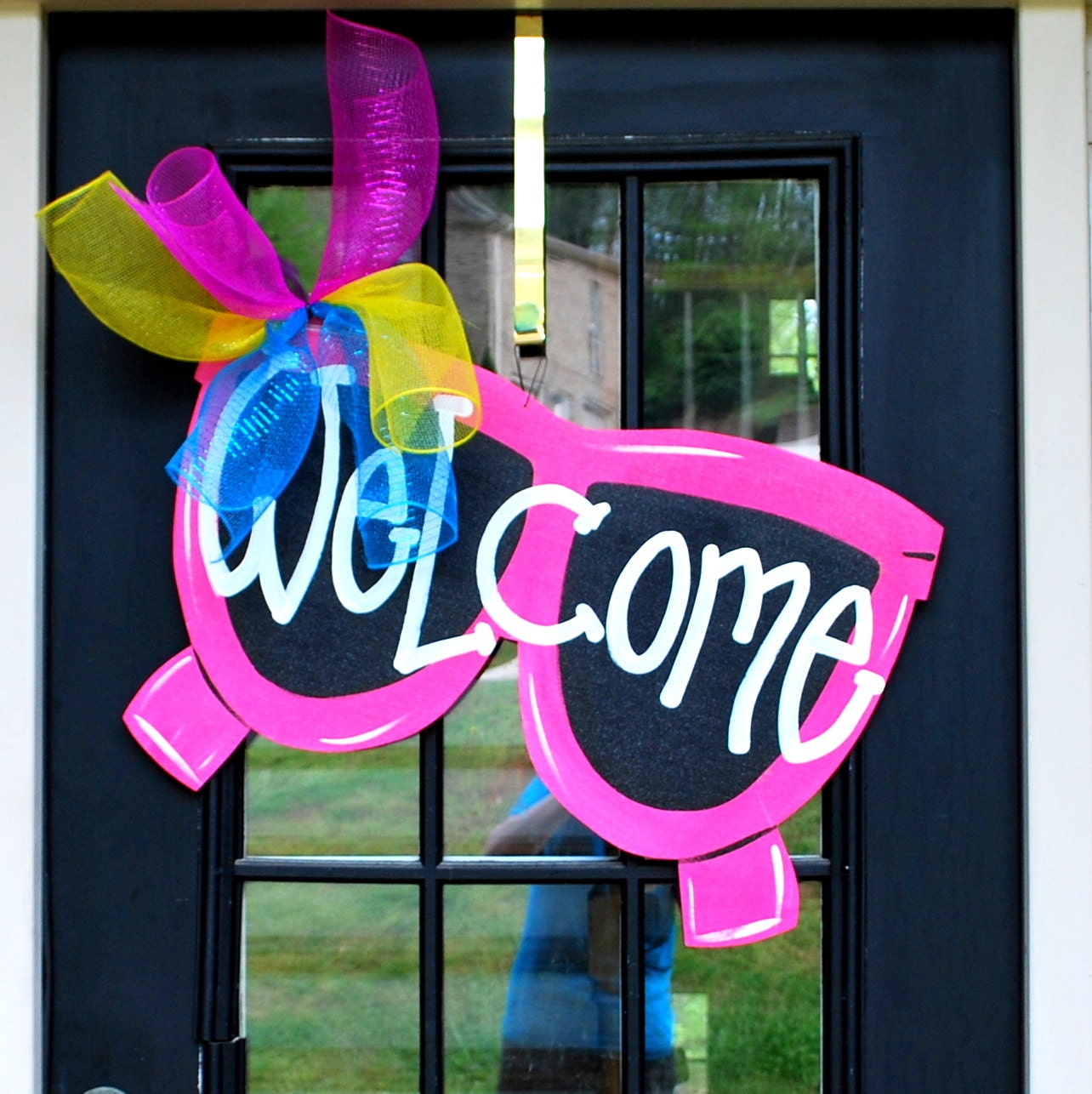 Summer Door Hanger: Sunglasses, Door Decoration, Summer Wreath