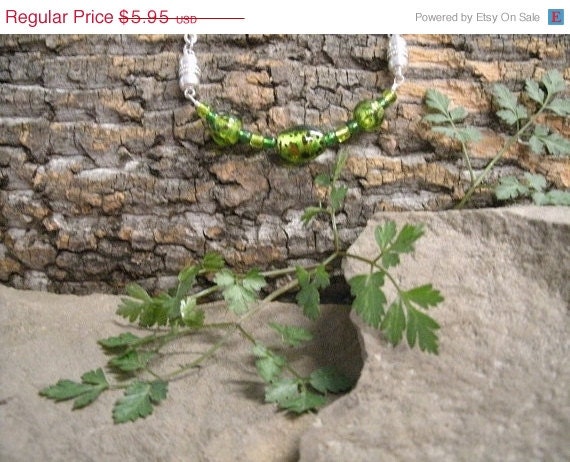 May Days Save 50% Healing Magnetic Interchangeable Jewelry, Green Foil Beads Magnetic Moon Beam (0006)