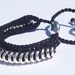 Sale... Originally 19.99 Now 9.99. Friendship Link Bracelet. Silver Plated Woven in Black Macrame. (Similar to the Links of London)