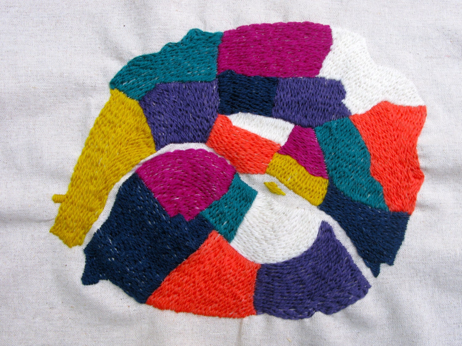 Paris Arrondissements, Hand Embroidered Crewel Wool
