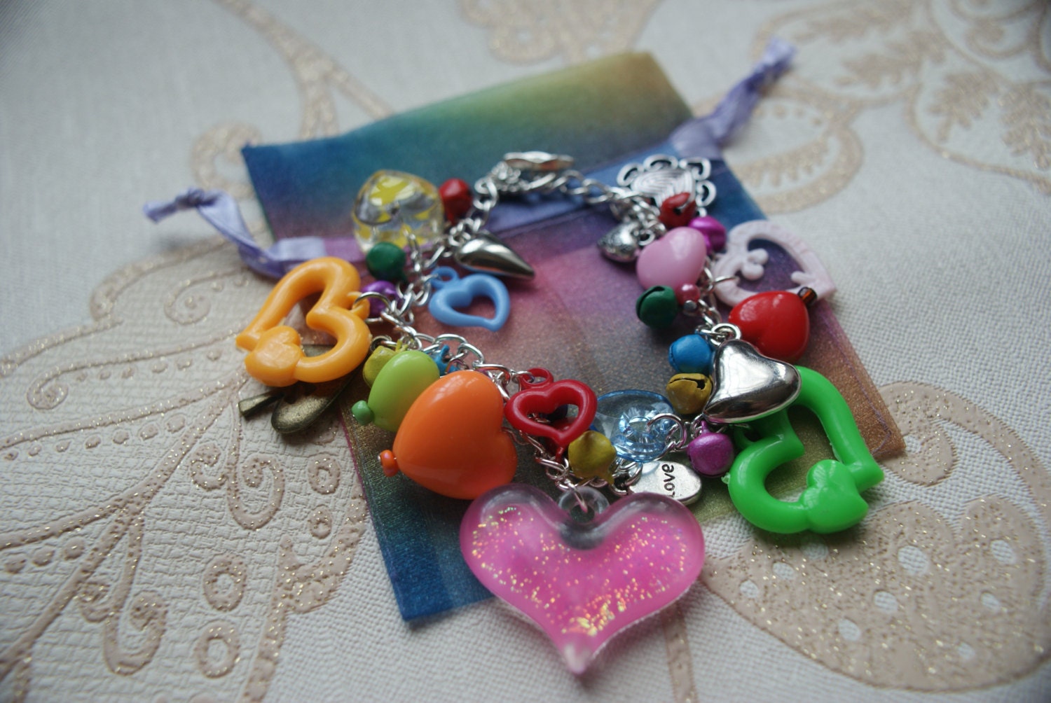 Love Hearts Galore Charm bracelet perfect gift for a loved one