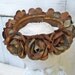 Metal crown handmade large for statues or French Santos shelf sculpture exclusively made by Anita Spero