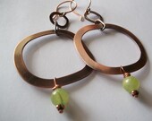 Copper Heaven 2. Afgan Jade Copper Earrings,Beyonce Style Earrings,Hip Hop,   Rustic, Statement Making, Spring Collection, Bronze