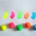 Neon  Geometric Wood Beads,Hand Painted wood Beads,  Geometric Jewelry,Do it Yourself Geometric necklace