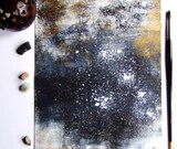 Abstract Art Abstract Painting Abstract Landscape Contemporary Art Decor Black White Fine Art Abstract Drawing Gouache Ink Wall Art Sky