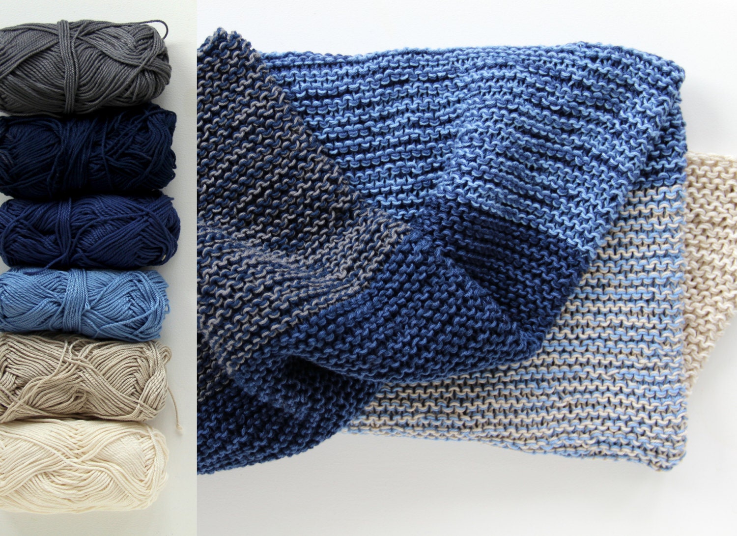 knitting kit baby blanket : pattern and yarn