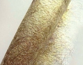 Gold Craft Paper for Textile and Card Making. Mixed Media Suppliles. Spun Gold
